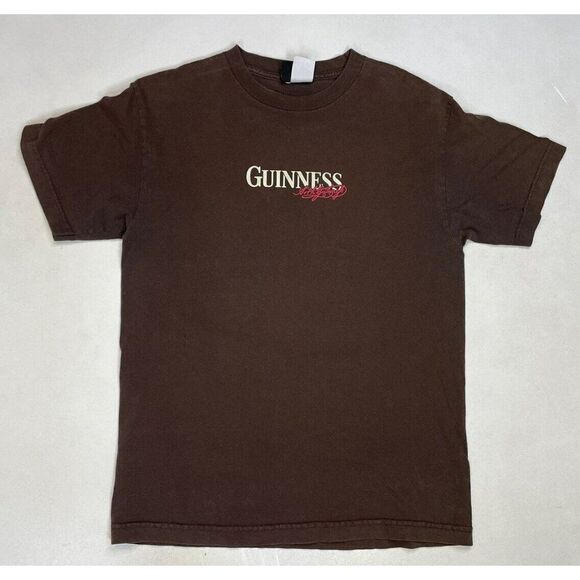 Guinness Beer Graphic T-shirt Men Medium Brown Short Sleeve - Picture 3 of 6
